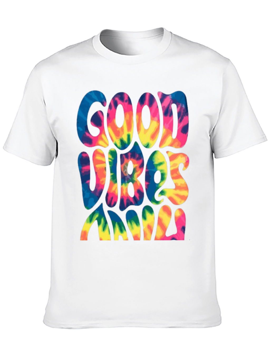 Good Vibes Only Tie Dye Graphic Tee