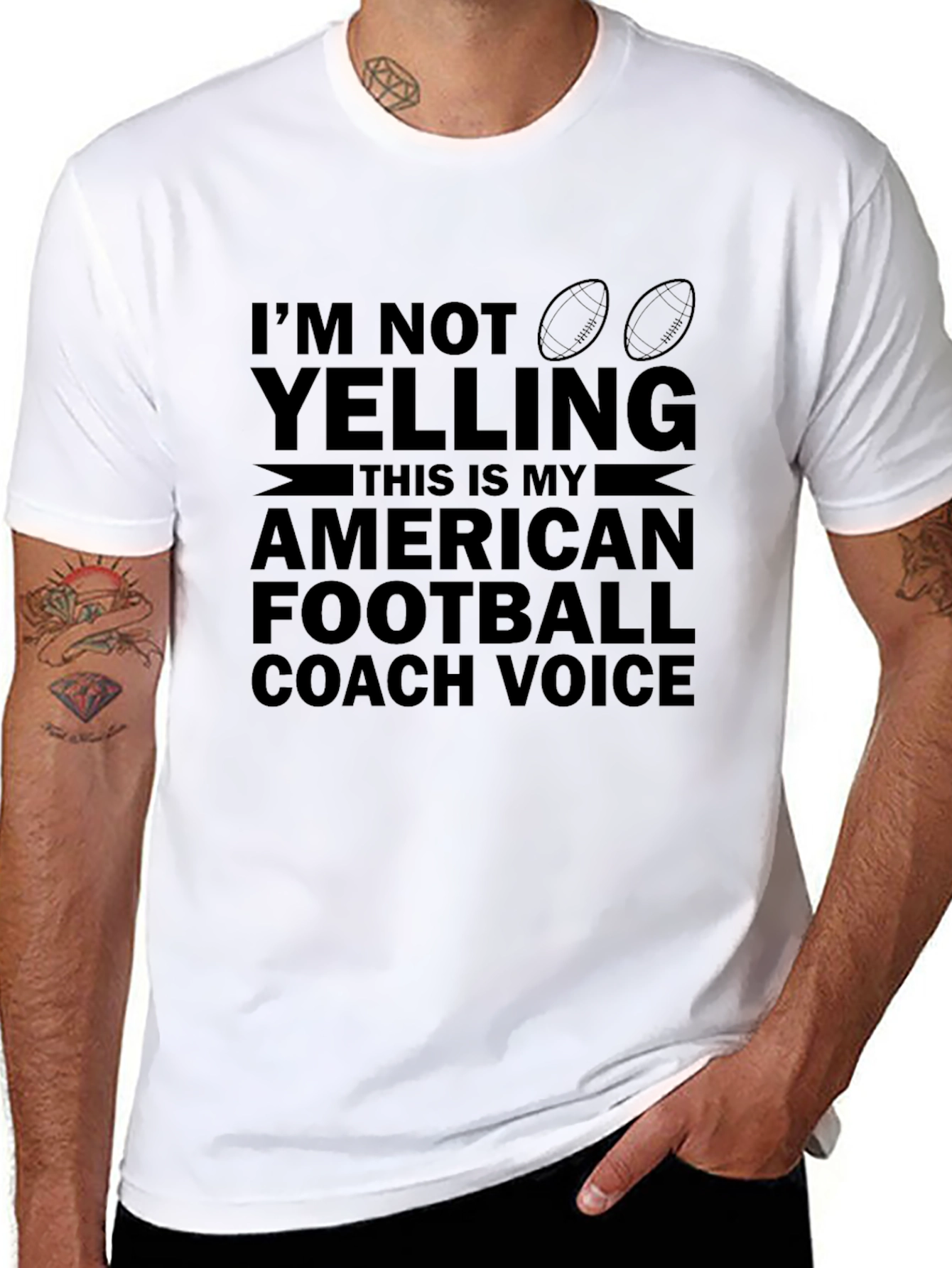 Football Coach Voice T-Shirt - Novelty Apparel