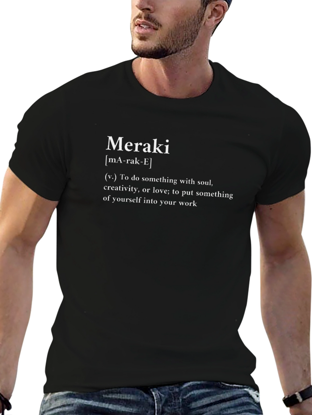 Meraki Definition Black T-Shirt