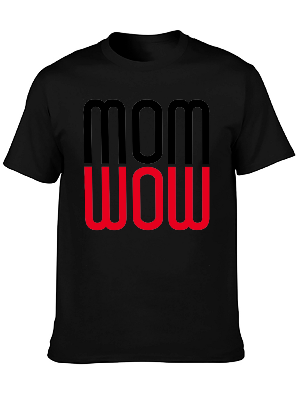Mom Wow Graphic Tee - Trendy Womens T-Shirt