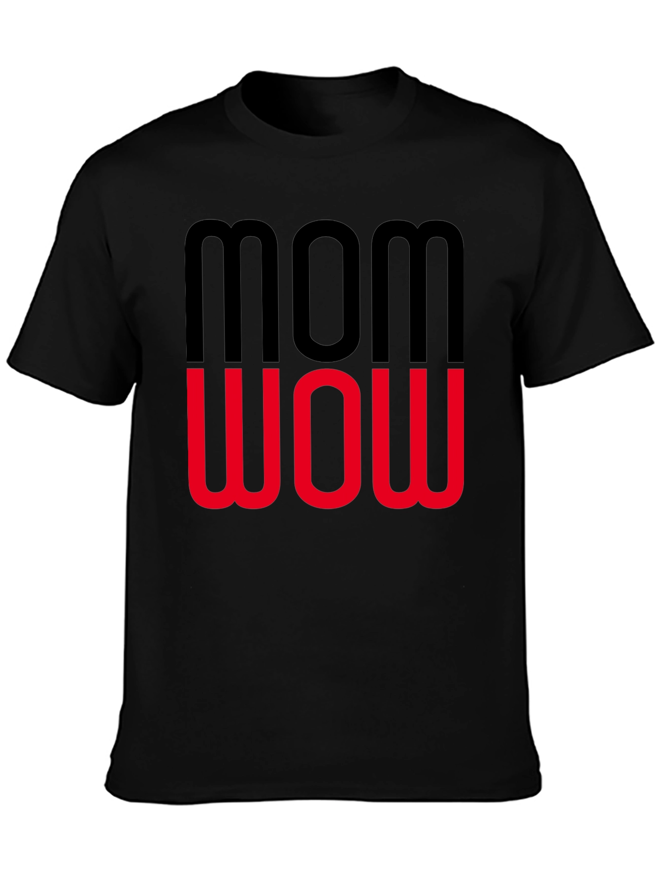 Mom Wow Graphic Tee - Trendy Womens T-Shirt