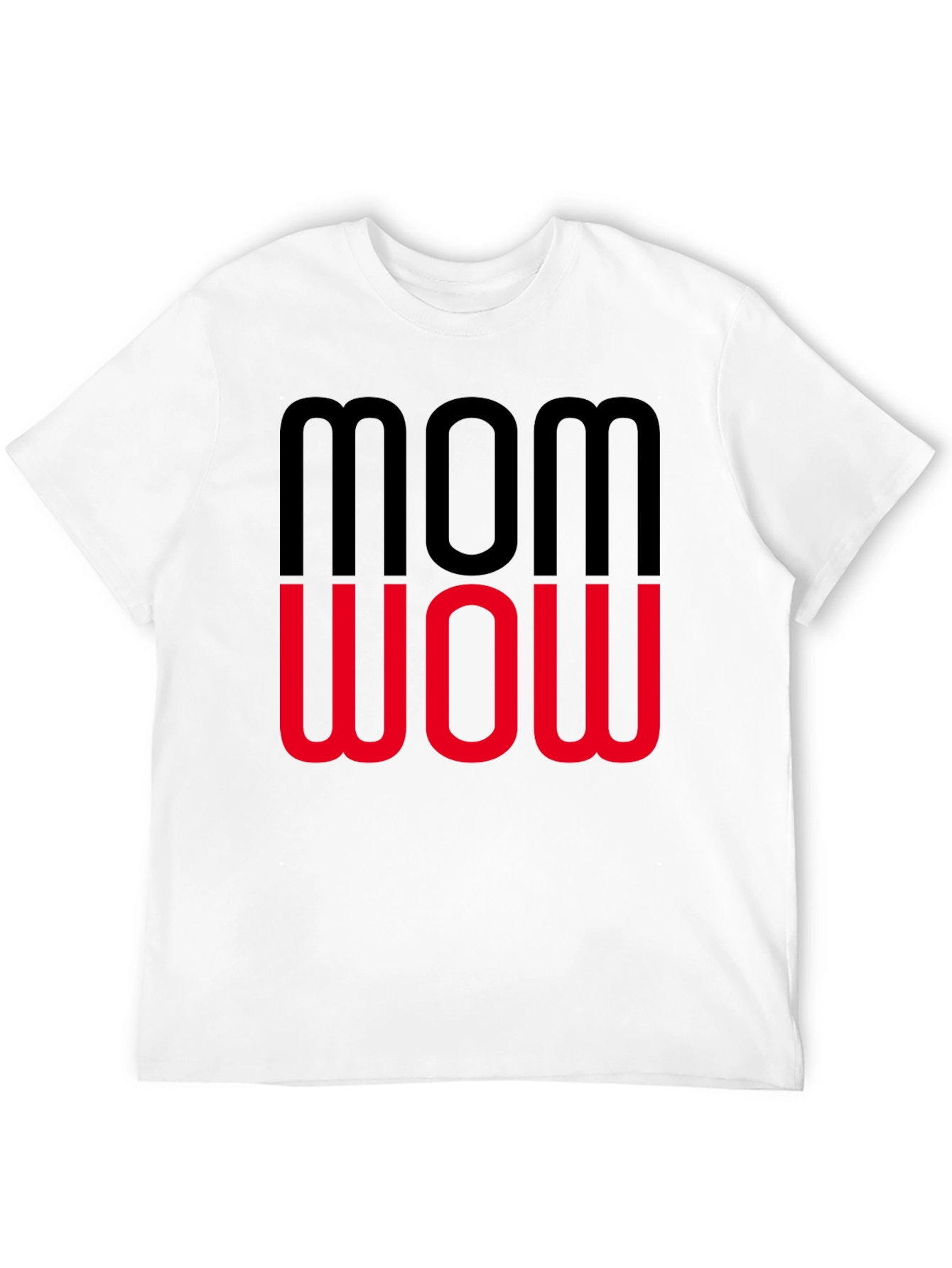 Mom Wow Graphic Tee - Trendy Womens T-Shirt