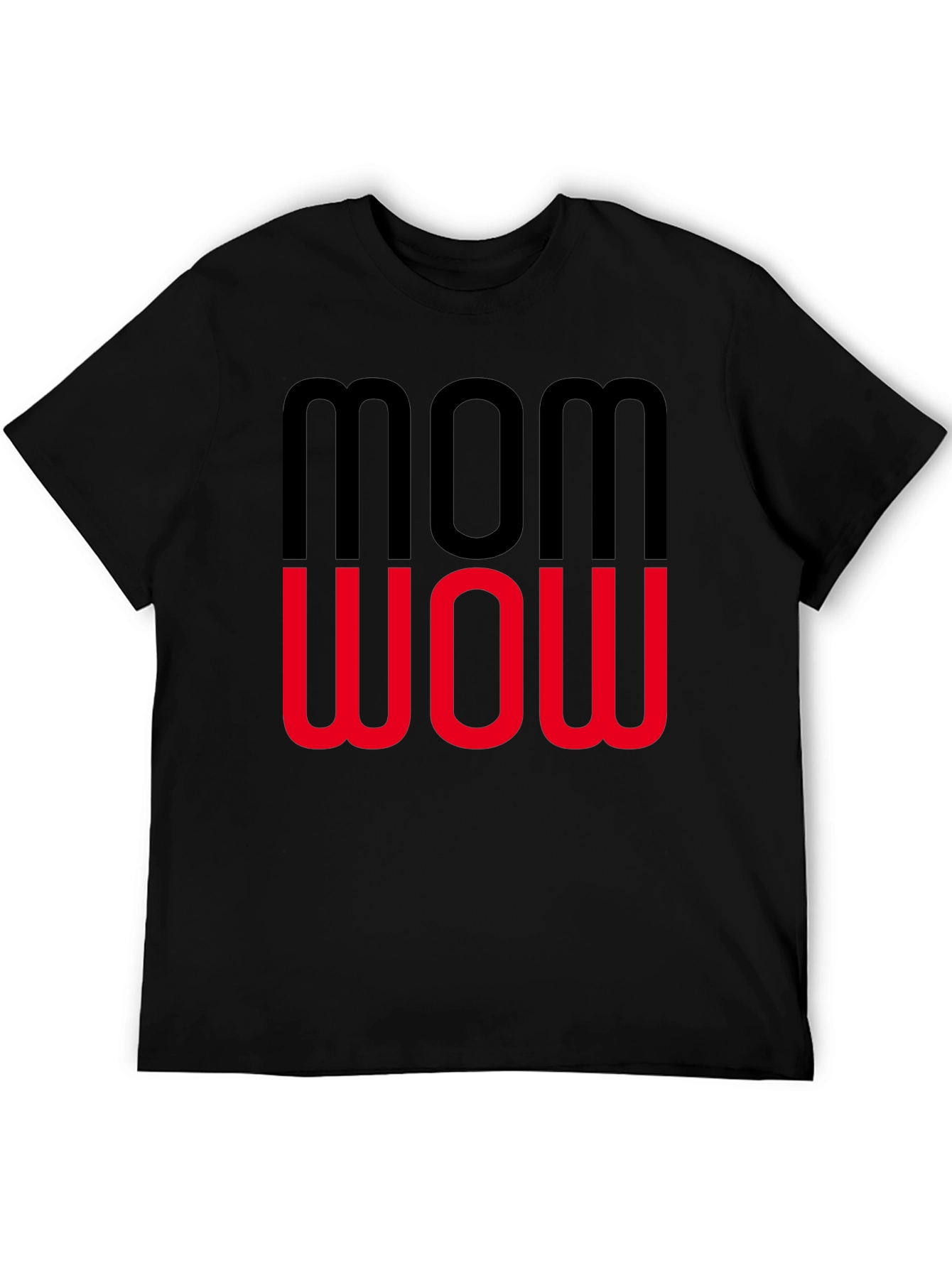 Mom Wow Graphic Tee - Trendy Womens T-Shirt