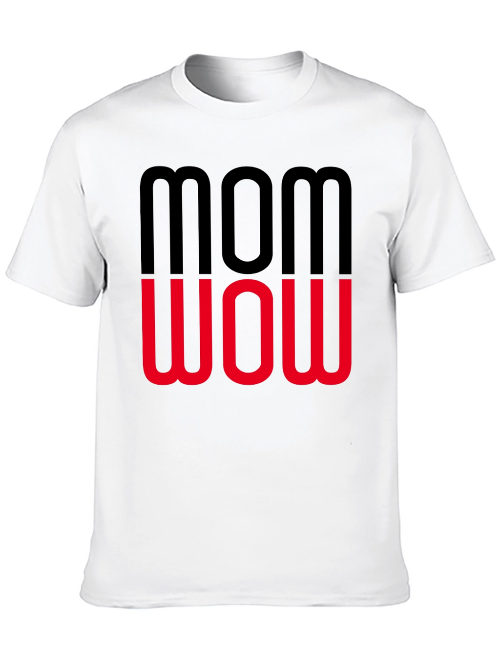 Mom Wow Graphic Tee - Trendy Womens T-Shirt