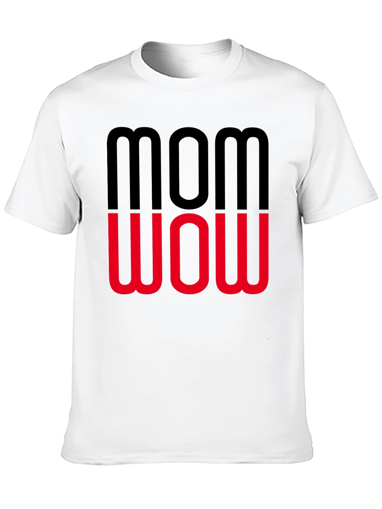 Mom Wow Graphic Tee - Trendy Womens T-Shirt