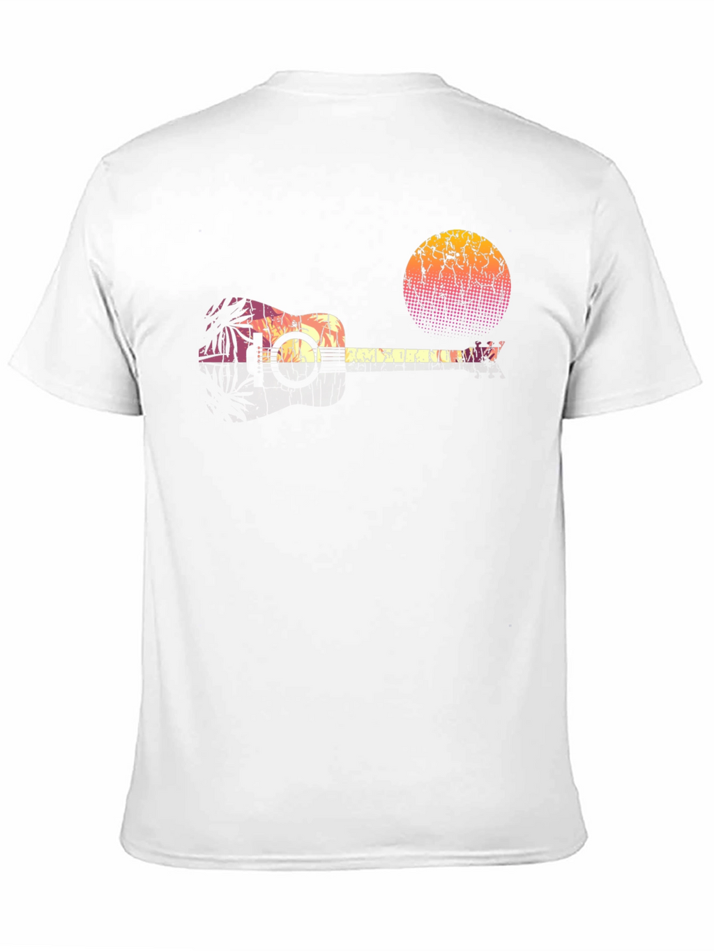 Retro Ukulele Sunset Graphic Tee