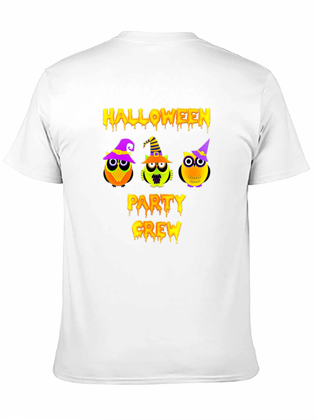 Halloween Party Crew T-Shirt with Owl Design