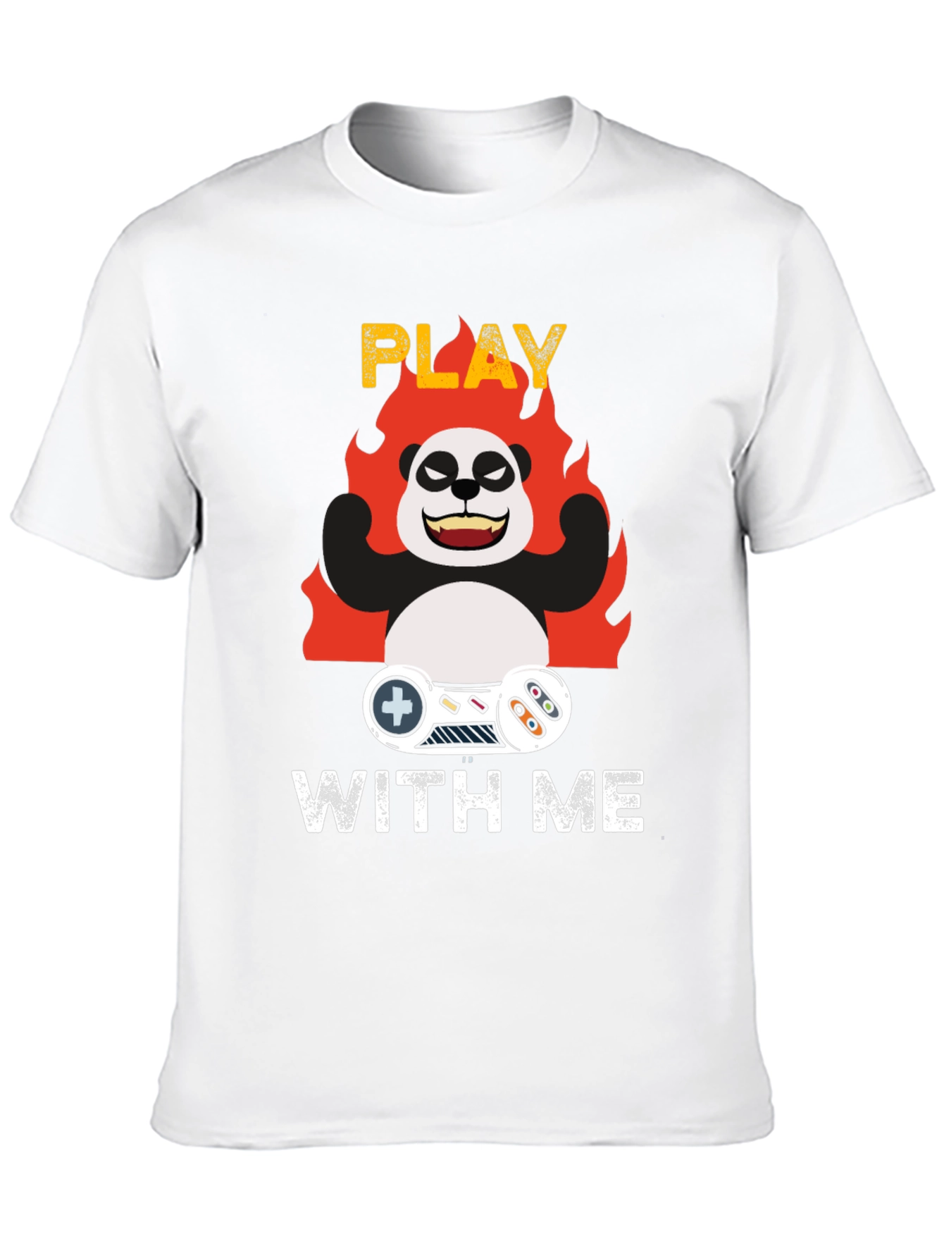 Play With Me Panda Gamer T-Shirt