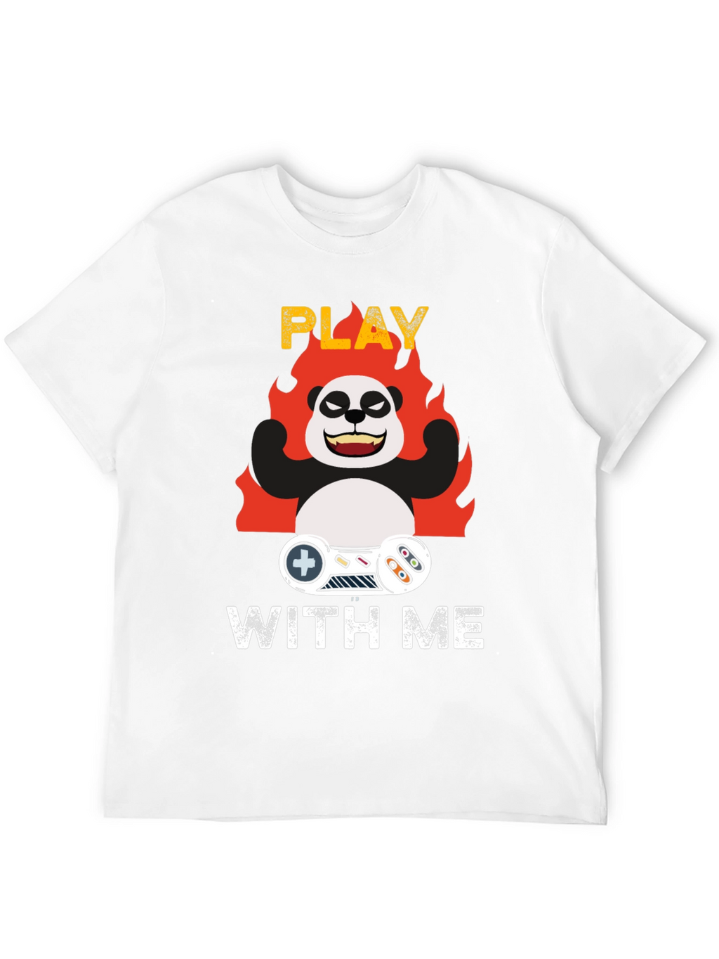 Play With Me Panda Gamer T-Shirt