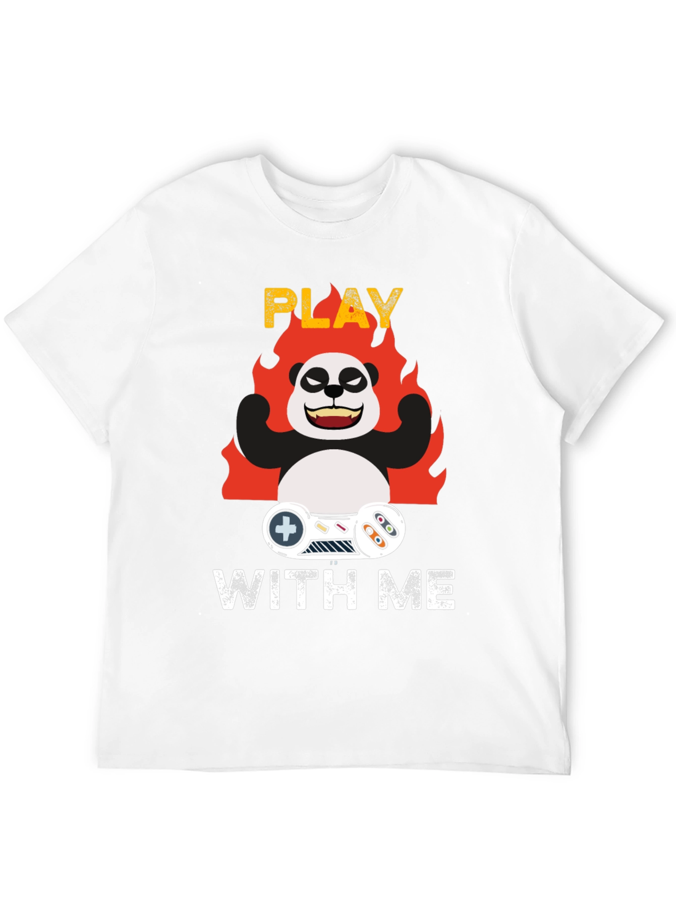 Play With Me Panda Gamer T-Shirt
