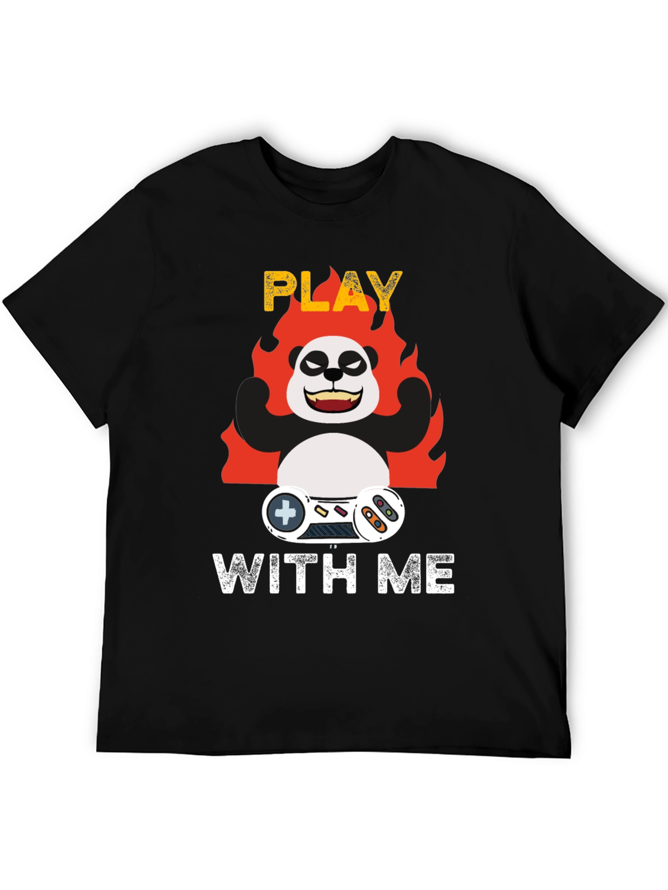 Play With Me Panda Gamer T-Shirt