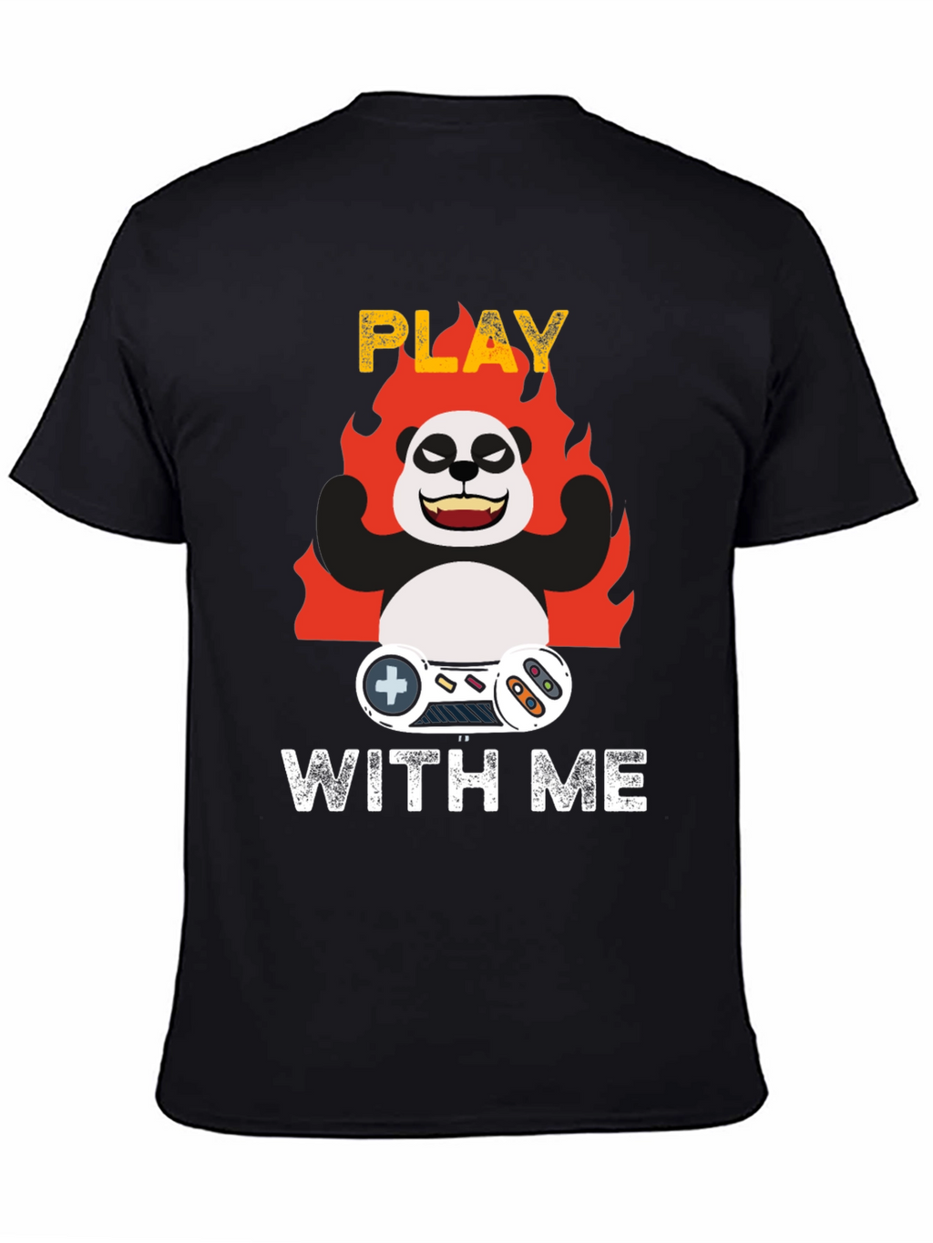 Play With Me Panda Gamer T-Shirt