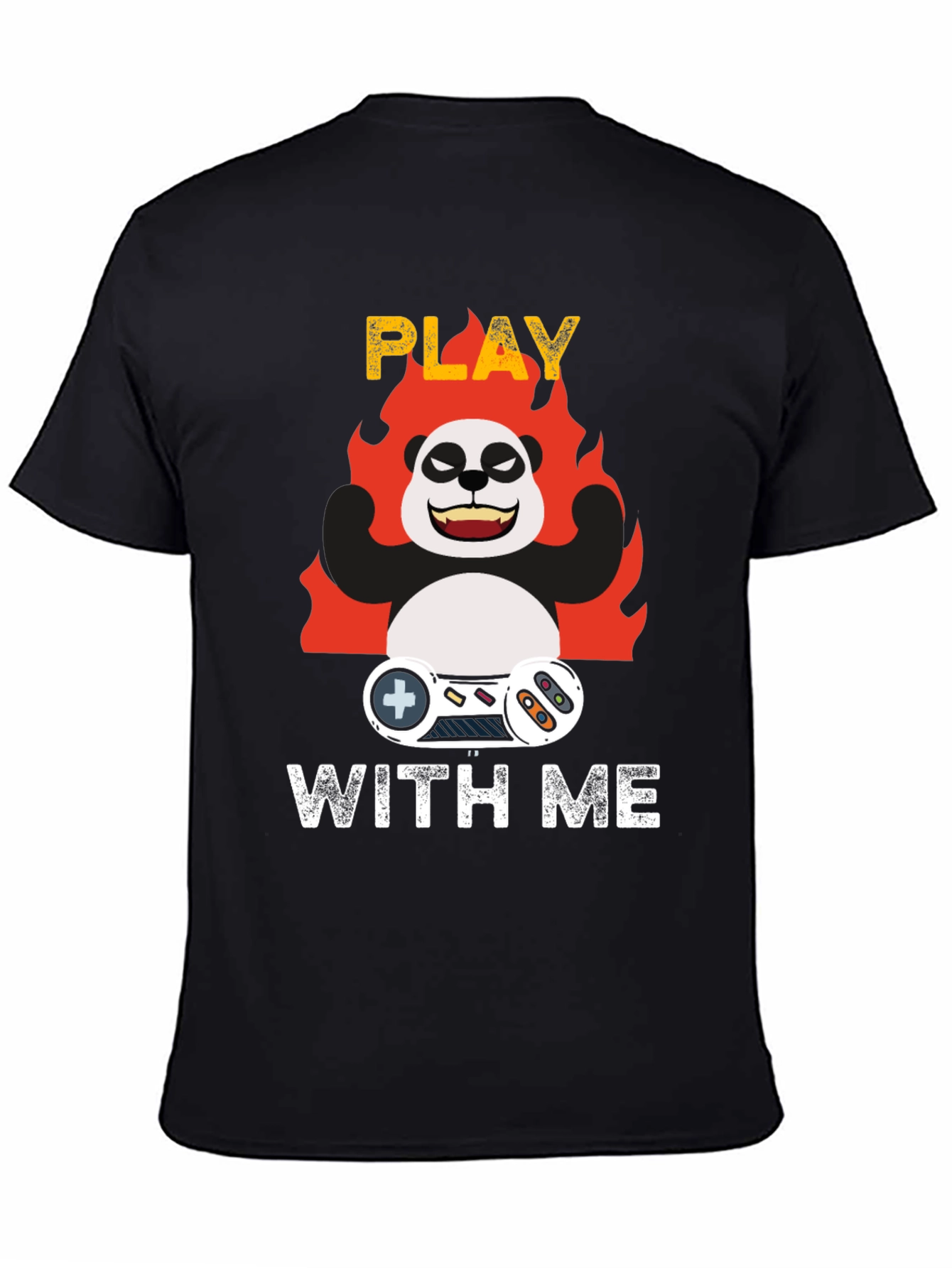 Play With Me Panda Gamer T-Shirt