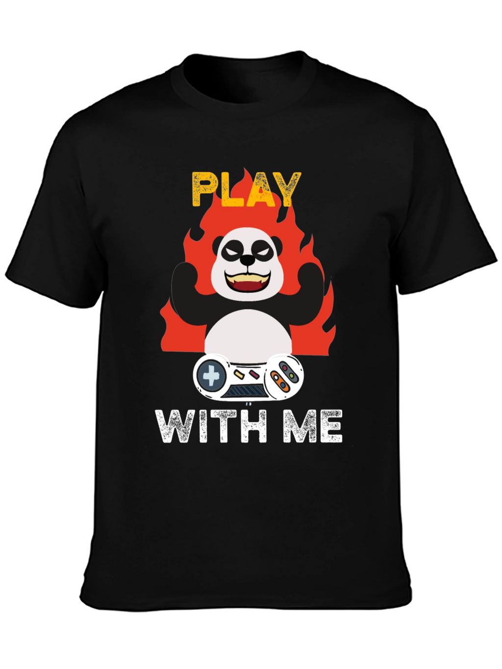 Play With Me Panda Gamer T-Shirt