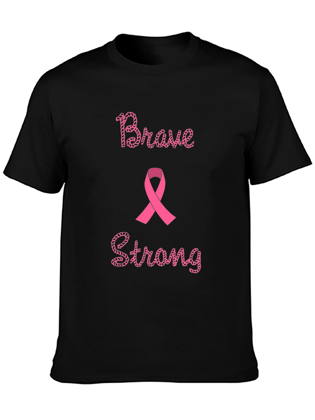 Brave & Strong Breast Cancer Awareness T-Shirt