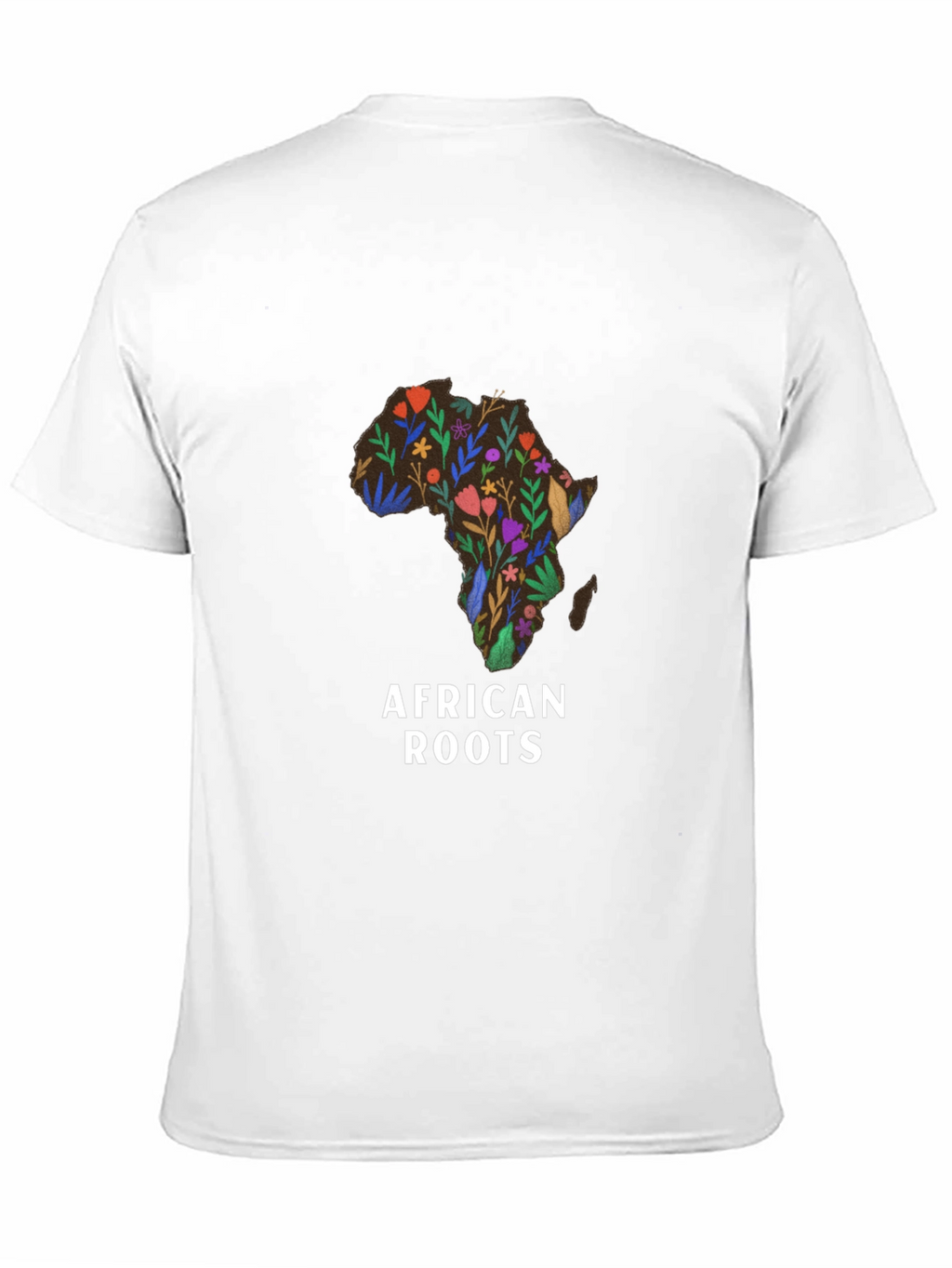 African Roots Floral Graphic T-Shirt