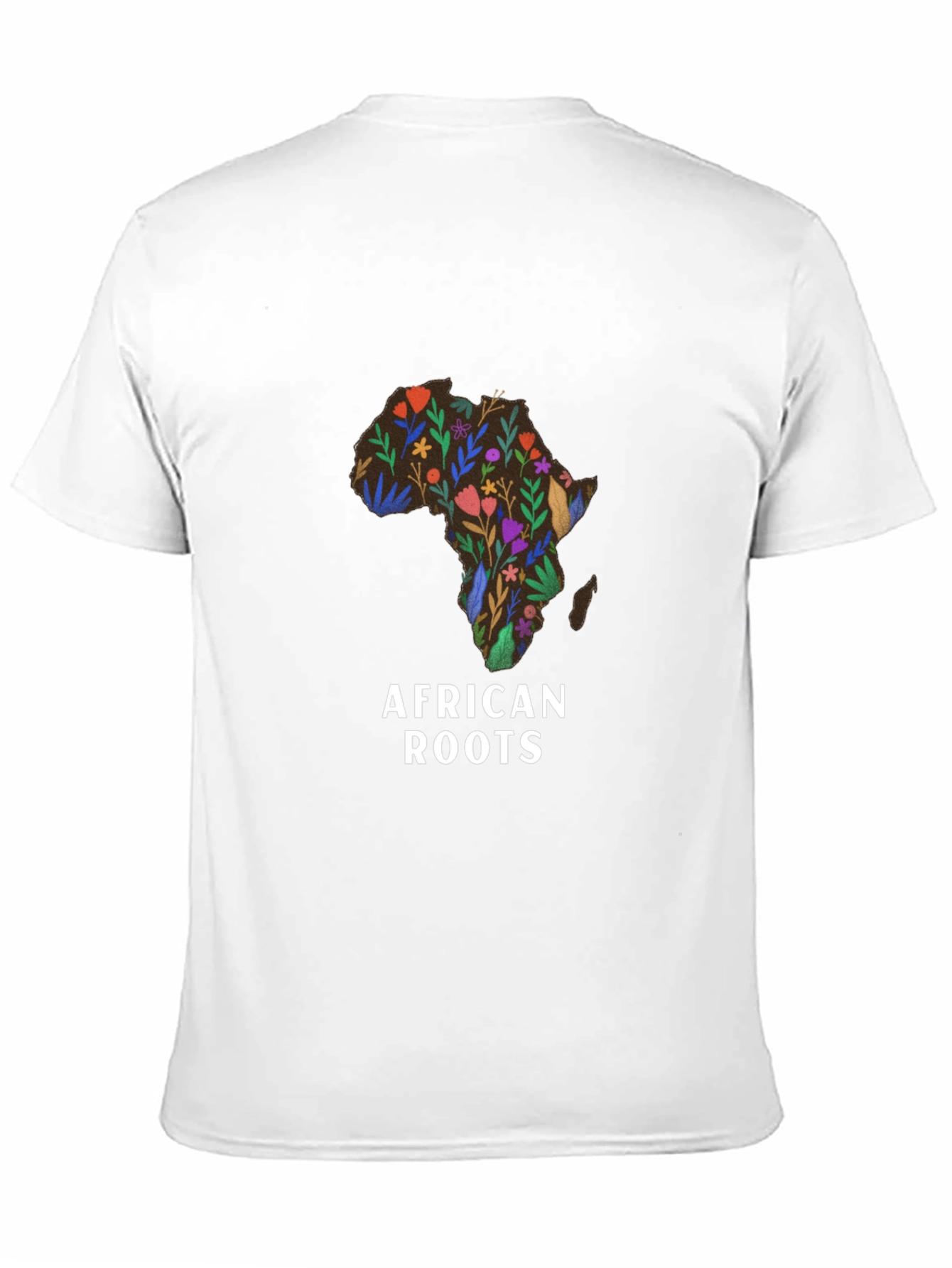 African Roots Floral Graphic T-Shirt