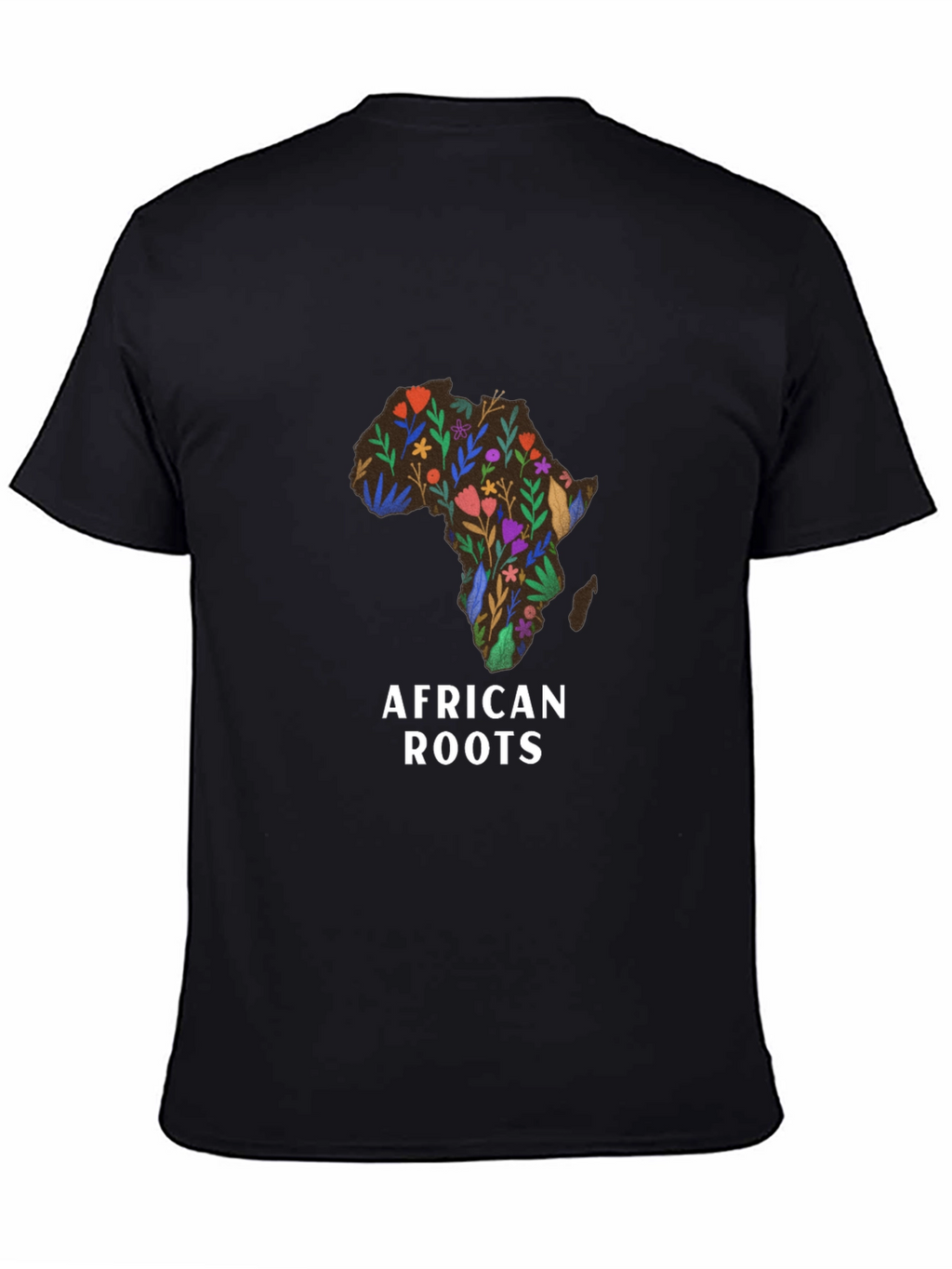African Roots Floral Graphic T-Shirt