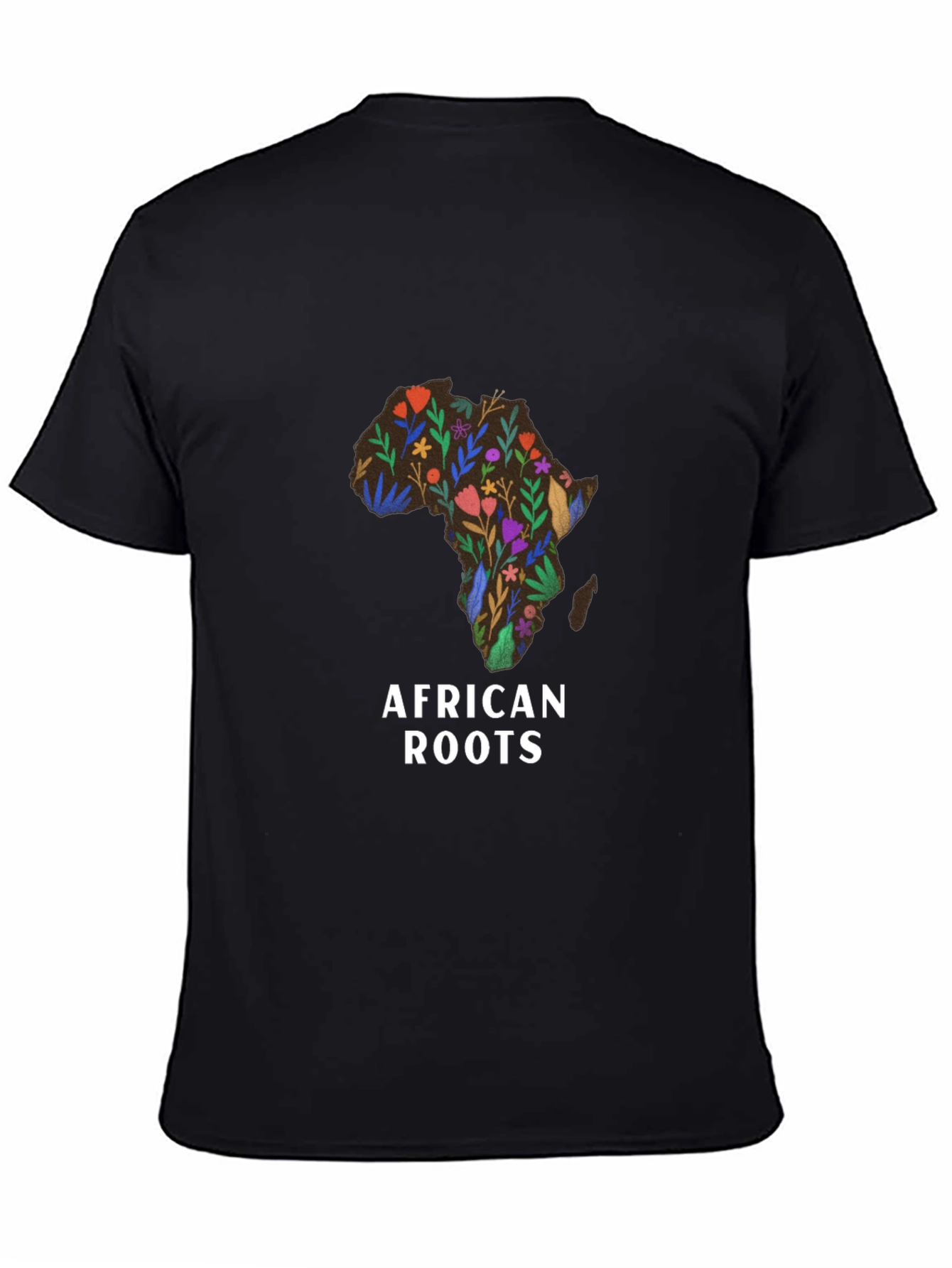 African Roots Floral Graphic T-Shirt