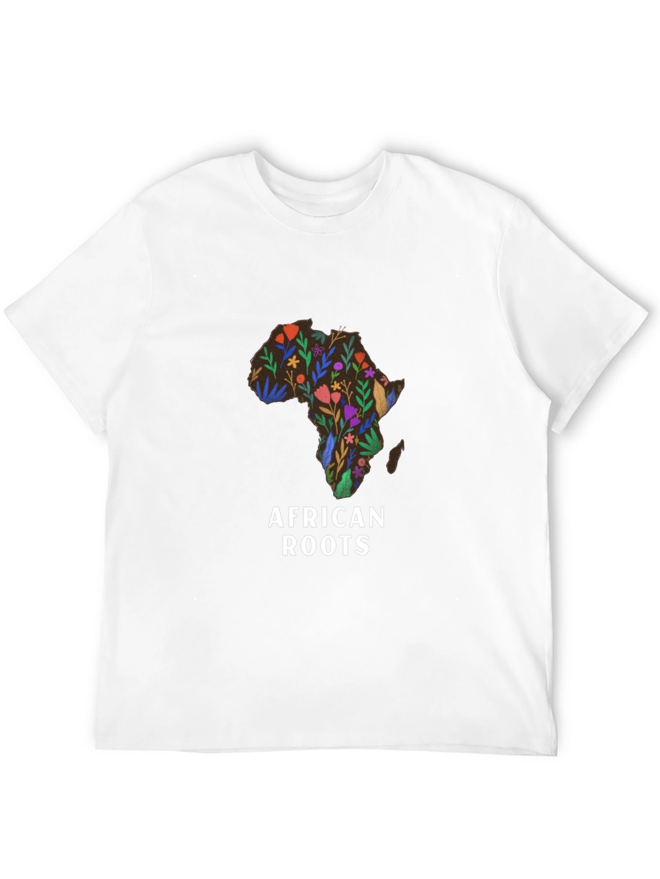 African Roots Floral Graphic T-Shirt