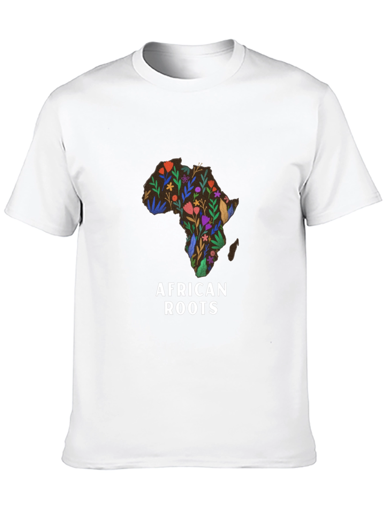 African Roots Floral Graphic T-Shirt