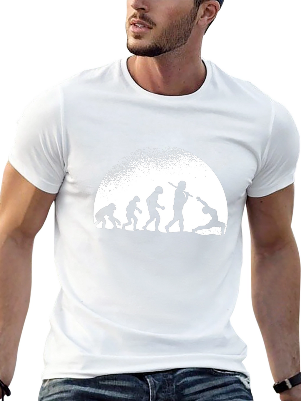 Evolution to Yoga Mens Black T-Shirt