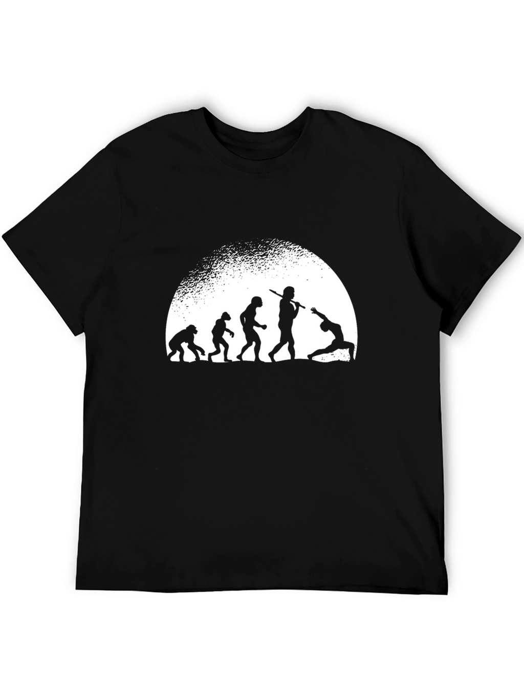 Evolution to Yoga Mens Black T-Shirt