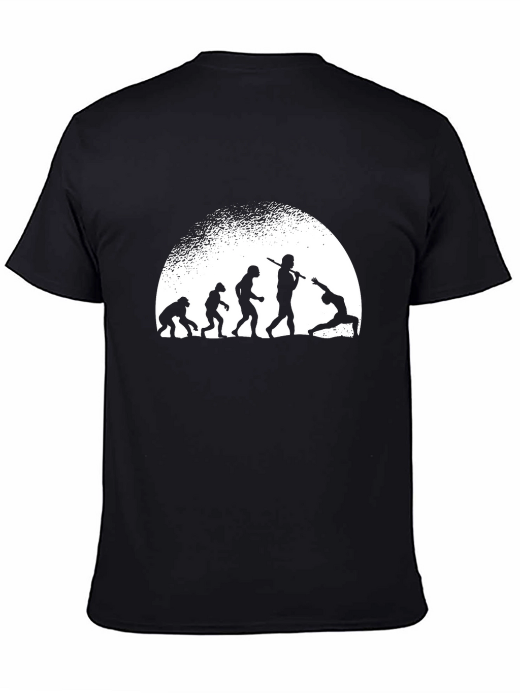 Evolution to Yoga Mens Black T-Shirt