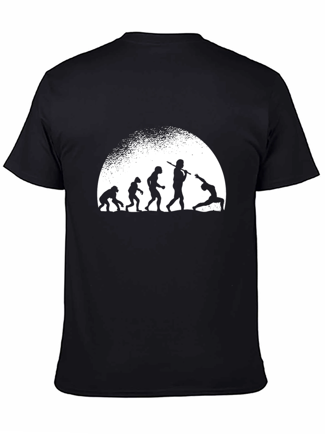 Evolution to Yoga Mens Black T-Shirt