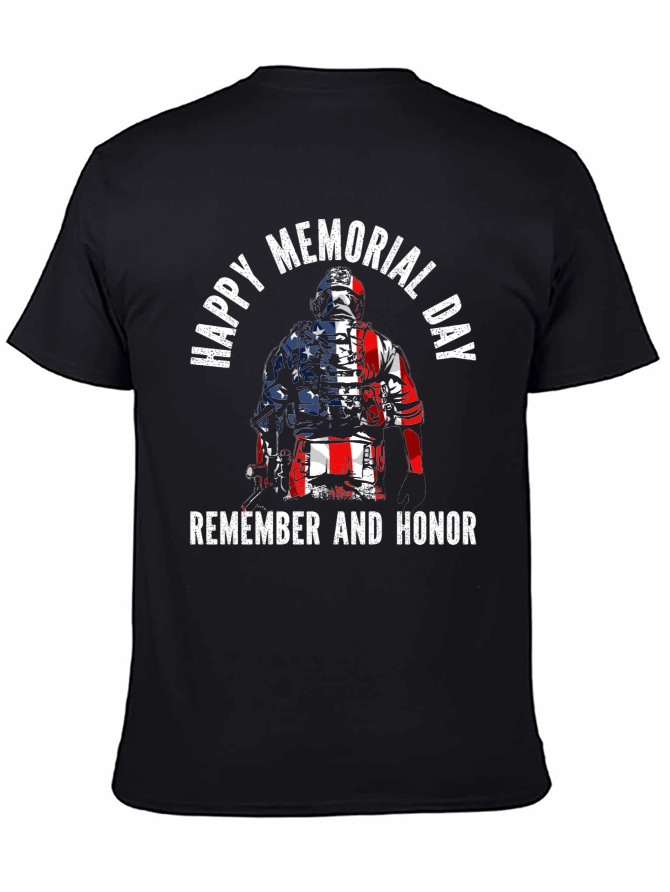 Memorial Day Firefighter T-Shirt - Remember and Honor