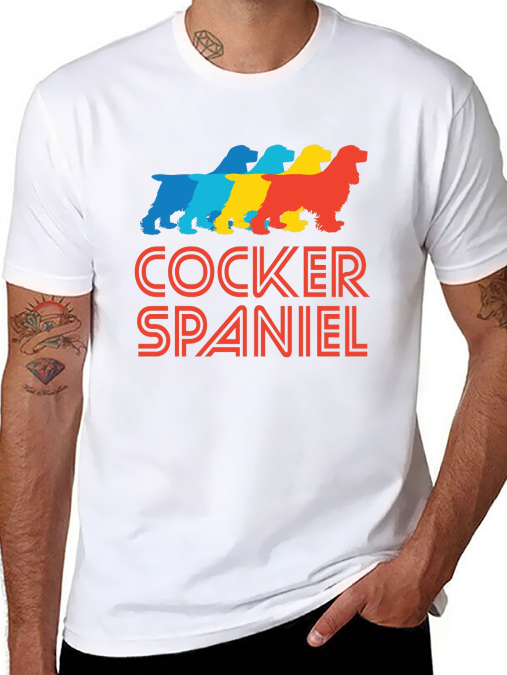 Cocker Spaniel Retro T-Shirt