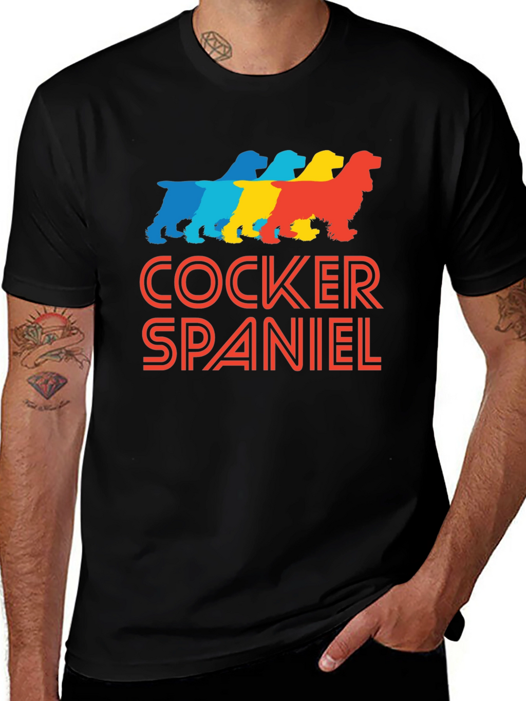 Cocker Spaniel Retro T-Shirt