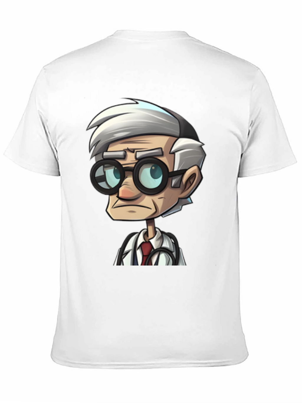 Doctor Cartoon Black T-Shirt