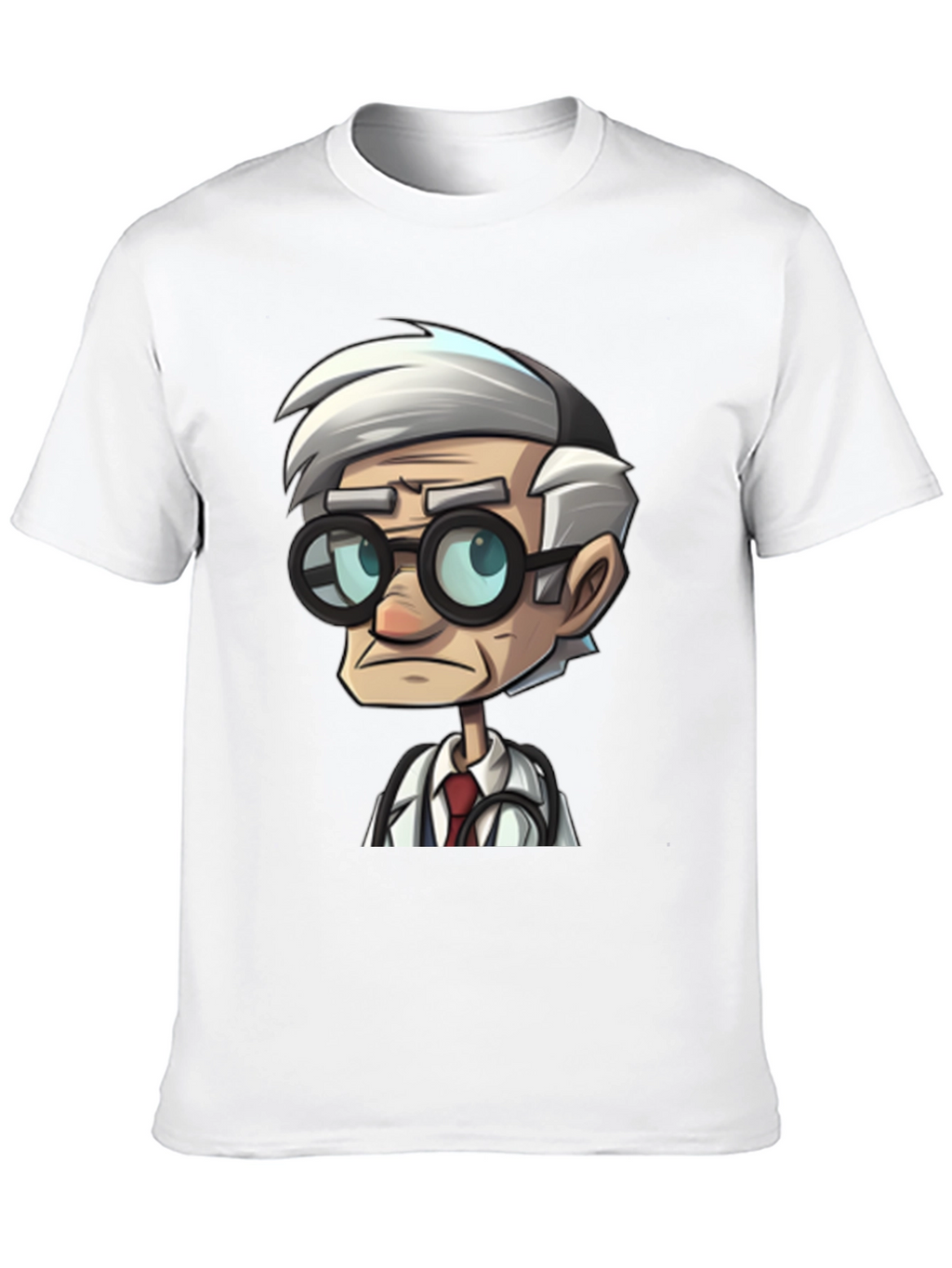 Doctor Cartoon Black T-Shirt
