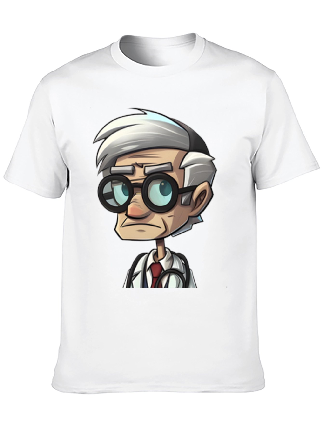 Doctor Cartoon Black T-Shirt