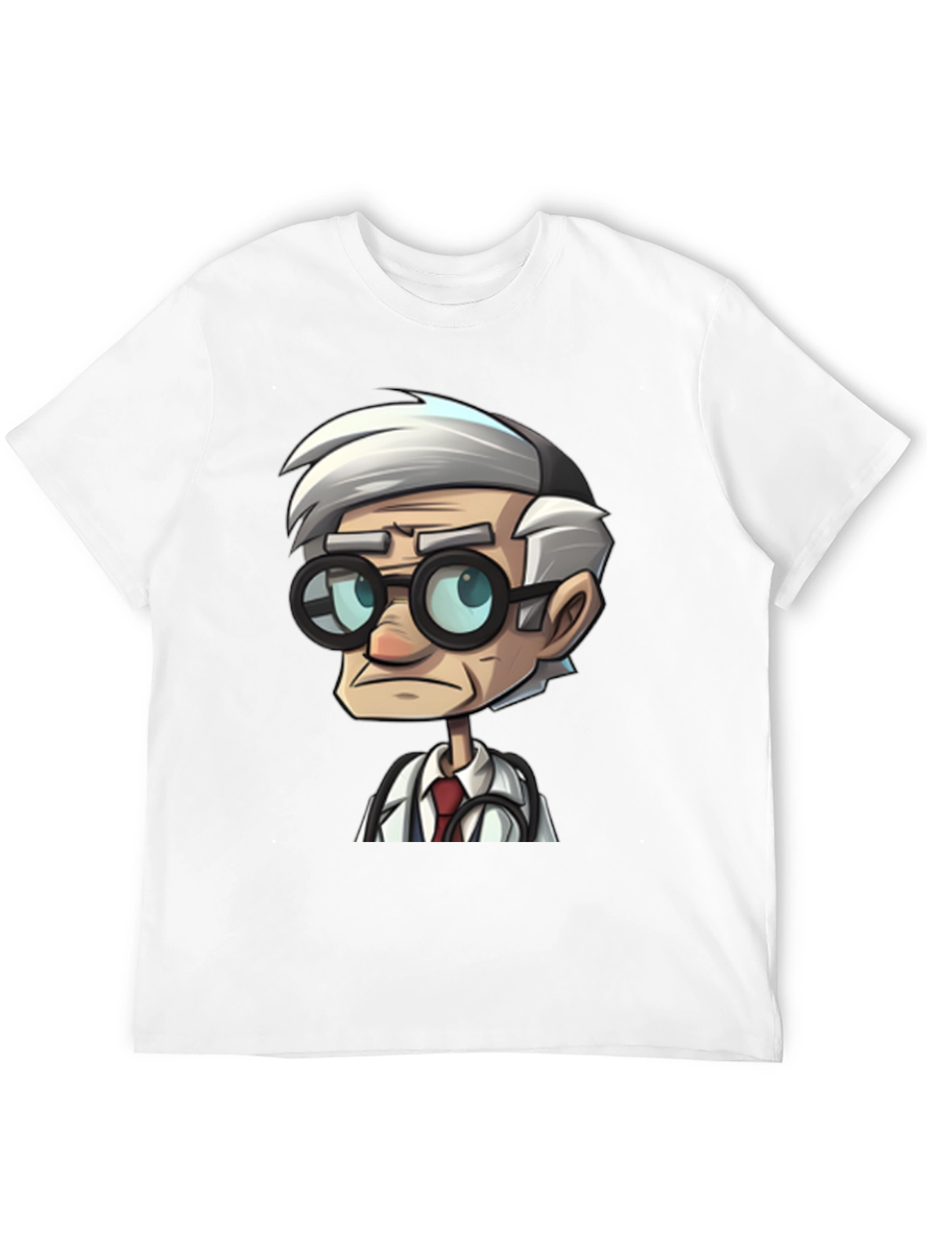 Doctor Cartoon Black T-Shirt