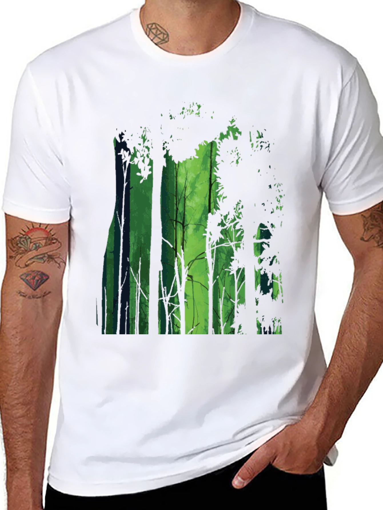 Enchanted Forest Graphic Tee - Mens Black T-Shirt