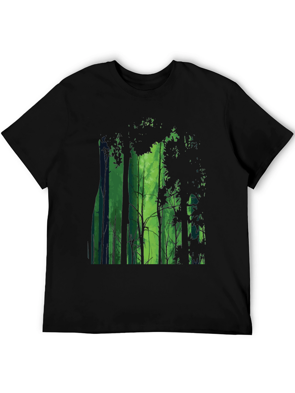 Enchanted Forest Graphic Tee - Mens Black T-Shirt