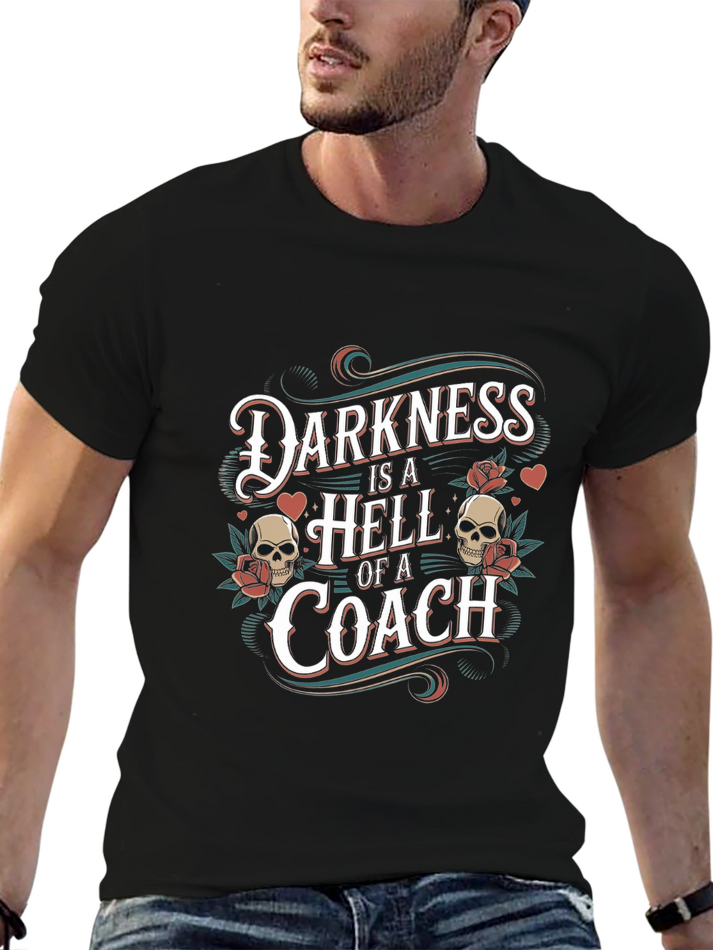Darkness is a Hell of a Coach Graphic Tee