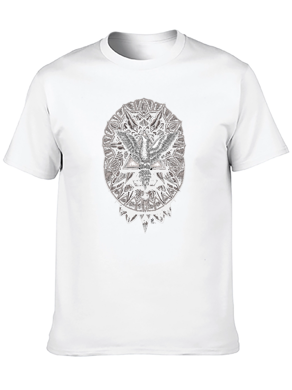 Abstract Eagle Graphic Black T-Shirt