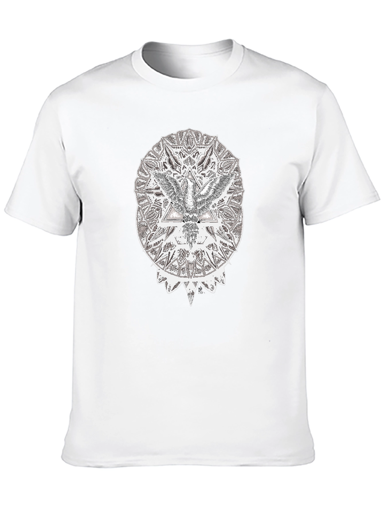 Abstract Eagle Graphic Black T-Shirt