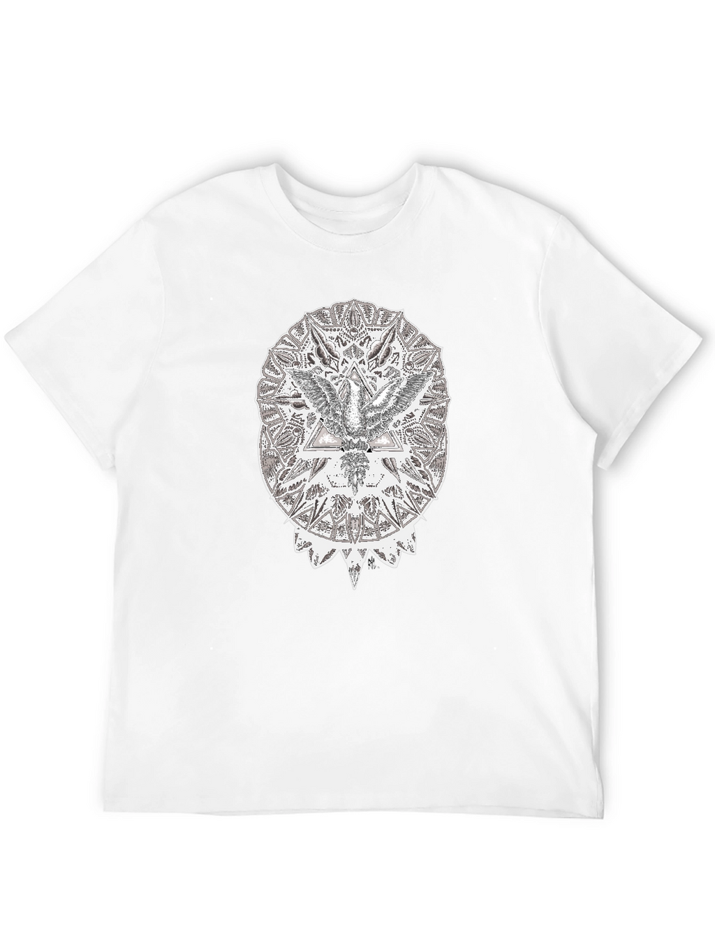 Abstract Eagle Graphic Black T-Shirt