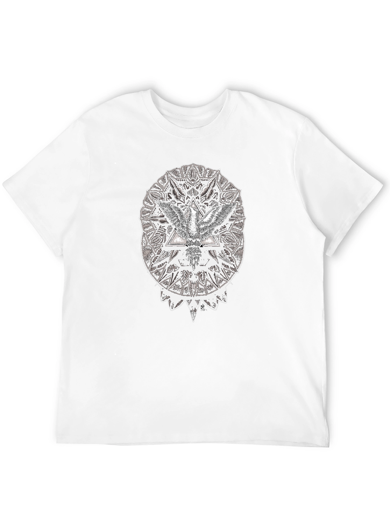 Abstract Eagle Graphic Black T-Shirt