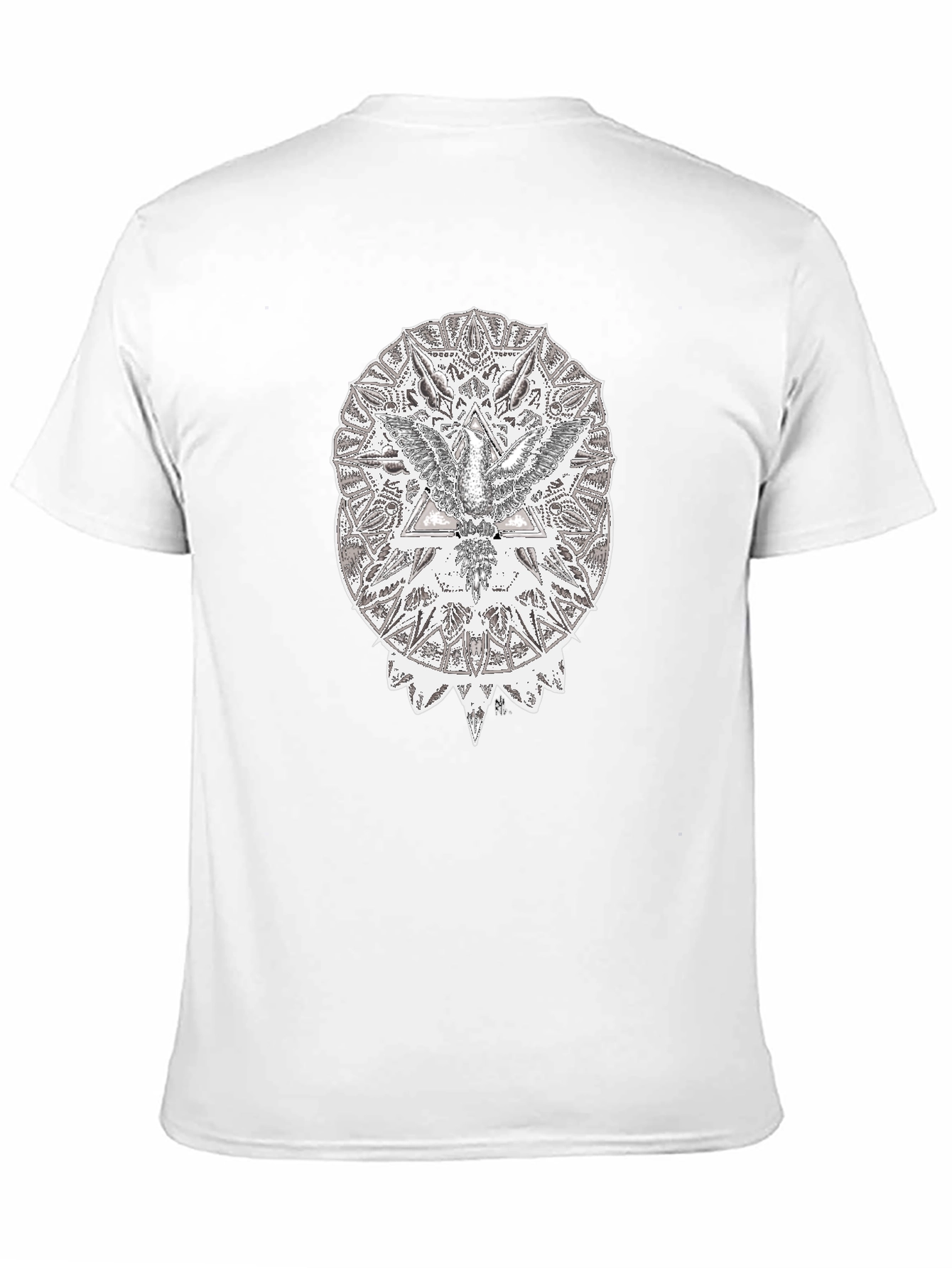 Abstract Eagle Graphic Black T-Shirt