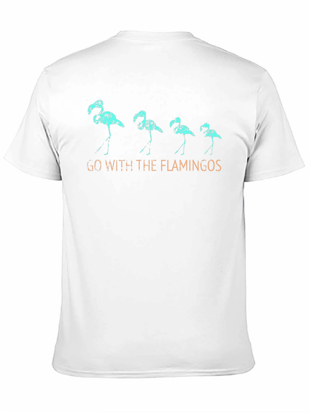 Go With The Flamingos T-Shirt - Black Cotton Tee