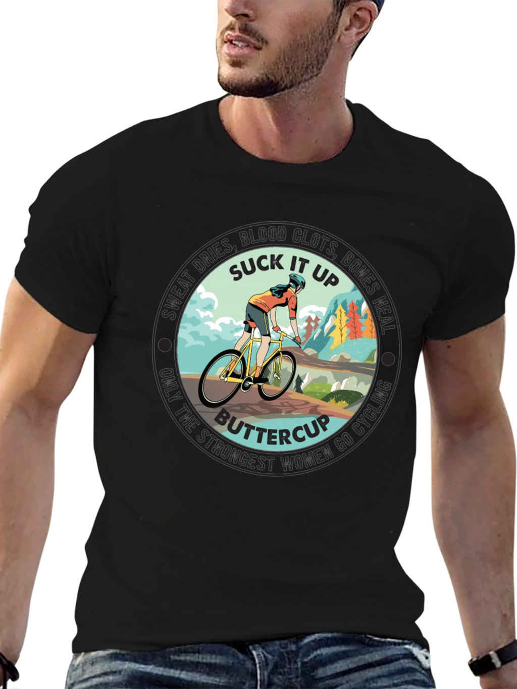 Suck It Up Buttercup Cycling T-Shirt