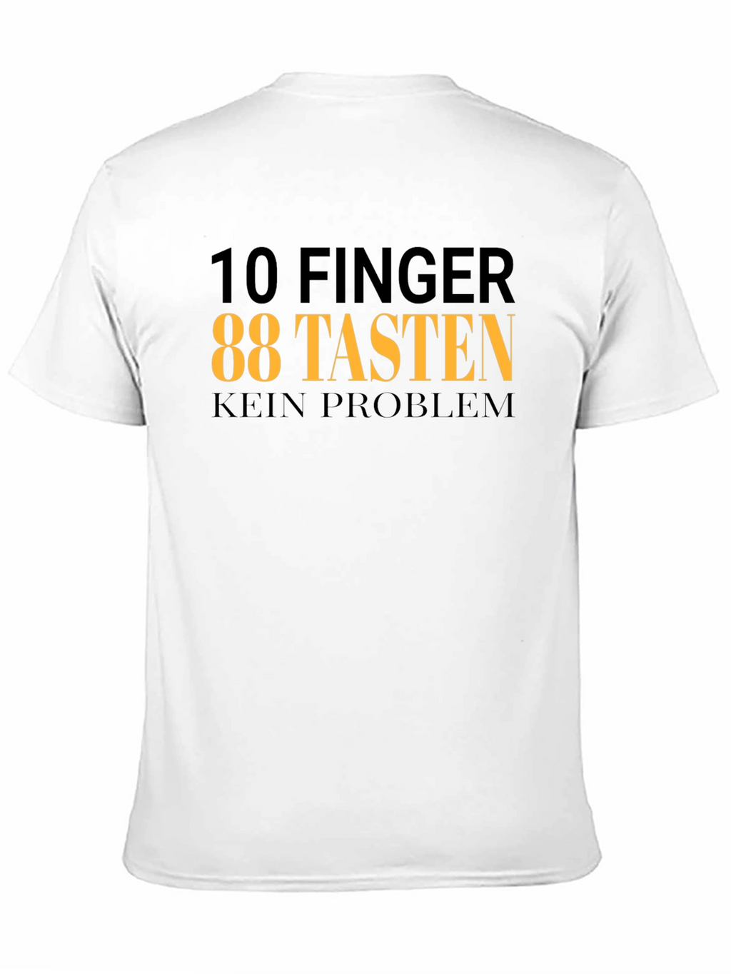 10 Fingers 88 Keys T-Shirt - Black Graphic Tee