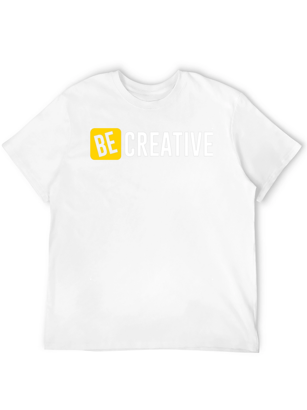 Be Creative Black T-Shirt - Bold Design
