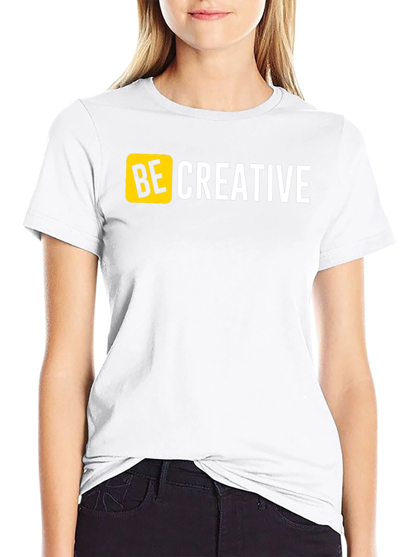 Be Creative Black T-Shirt - Bold Design