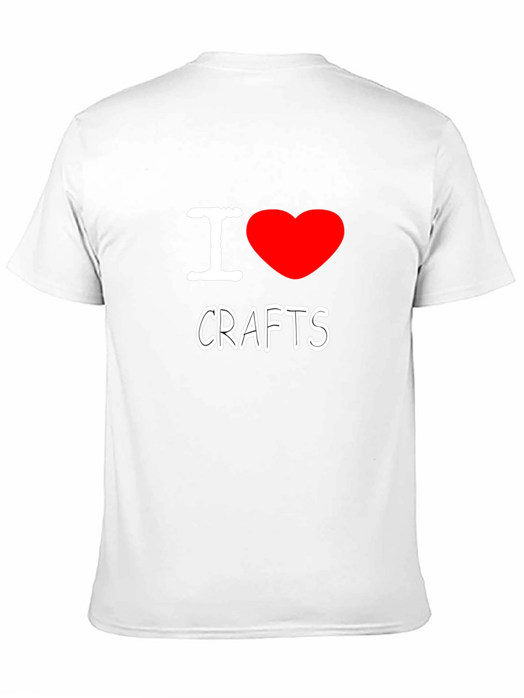 I Heart Crafts Black T-Shirt - Creative Hobby Apparel